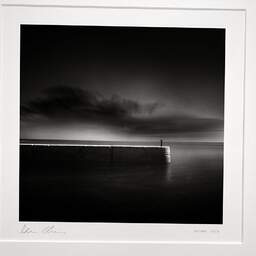Art and collection photography Denis Olivier, Light Falling On Pier, Oléron Island, France. October 2011. Ref-1265 - Denis Olivier Photography, original photographic print in limited edition and signed, framed under cardboard mat