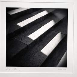 Art and collection photography Denis Olivier, Light On Stairs, Public Garden, Bordeaux, France. April 2021. Ref-1411 - Denis Olivier Photography, original photographic print in limited edition and signed, framed under cardboard mat