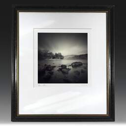Art and collection photography Denis Olivier, Loch Earn, Wales, Wales. April 2006. Ref-951 - Denis Olivier Photography, original fine-art photograph in limited edition and signed in black and gold wood frame