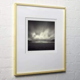 Art and collection photography Denis Olivier, Loch Linnhe, Etude 1, Glencoe, Scotland. April 2006. Ref-954 - Denis Olivier Art Photography, light wood frame on white wall