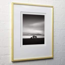 Art and collection photography Denis Olivier, Loch Linnhe, Etude 2, Glencoe, Scotland. August 2022. Ref-11615 - Denis Olivier Photography, light wood frame on white wall