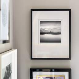 Art and collection photography Denis Olivier, Lonely Tree, Eilean Thioram, Highlands, Scotland. August 2022. Ref-11596 - Denis Olivier Photography, original fine-art photograph signed in limited edition in a black wooden frame with other images hung on the wall