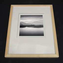 Art and collection photography Denis Olivier, Lonely Tree, Eilean Thioram, Highlands, Scotland. August 2022. Ref-11596 - Denis Olivier Photography, light wood frame on dark background