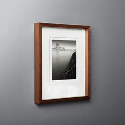 Art and collection photography Denis Olivier, Louvre And Pont Royal, Paris, France. February 2022. Ref-11649 - Denis Olivier Art Photography, original fine-art photograph in limited edition and signed in dark wood frame