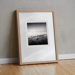Art and collection photography Denis Olivier, Low Tide Rocks, Saint-Georges-de-Didonne, France. October 2020. Ref-1424 - Denis Olivier Photography, original fine-art photograph in limited edition and signed in light wood frame