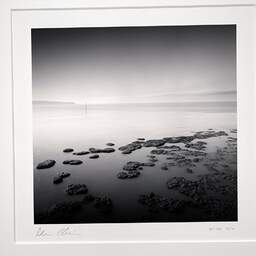 Art and collection photography Denis Olivier, Low Tide Rocks, Saint-Georges-de-Didonne, France. October 2020. Ref-1424 - Denis Olivier Photography, original photographic print in limited edition and signed, framed under cardboard mat