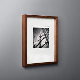 Art and collection photography Denis Olivier, Masts And Ropes, Etude 1, Belem Ship, France. June 2022. Ref-11551 - Denis Olivier Photography, original fine-art photograph in limited edition and signed in dark wood frame
