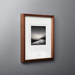 Art and collection photography Denis Olivier, Mediterranean Dusk, Marseillan Beach, France. August 2006. Ref-1063 - Denis Olivier Photography, original fine-art photograph in limited edition and signed in dark wood frame