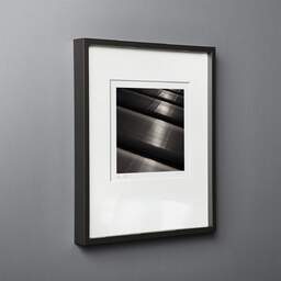Art and collection photography Denis Olivier, Metallic, Poitiers, France. June 1990. Ref-919 - Denis Olivier Art Photography, black wood frame on gray background