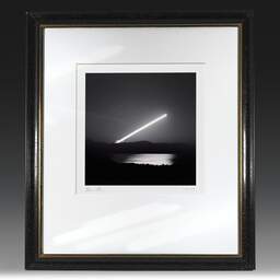 Art and collection photography Denis Olivier, Moon Rise Trail, Knock Bay, Isle Of Skye, Scotland. August 2022. Ref-11574 - Denis Olivier Photography, original fine-art photograph in limited edition and signed in black and gold wood frame