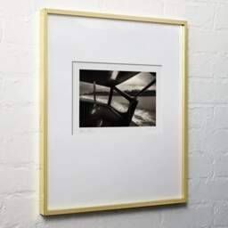 Art and collection photography Denis Olivier, Motoscafo, Venice, Italy. March 2017. Ref-11461 - Denis Olivier Art Photography, light wood frame on white wall