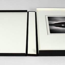 Art and collection photography Denis Olivier, Moving Boat, Lake Okataina, New Zealand. July 2018. Ref-1318 - Denis Olivier Photography, photograph with matte folding in a luxury book presentation box