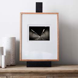 Art and collection photography Denis Olivier, Moving In A Tunnel, Highway A83, France. August 2020. Ref-1391 - Denis Olivier Art Photography, gallery exhibition with black frame