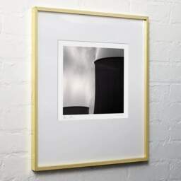 Art and collection photography Denis Olivier, Nuclear Power Plant, Etude 7, Golfech, France. August 2006. Ref-11541 - Denis Olivier Photography, light wood frame on white wall