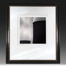 Art and collection photography Denis Olivier, Nuclear Power Plant, Etude 7, Golfech, France. August 2006. Ref-11541 - Denis Olivier Photography, original fine-art photograph in limited edition and signed in black and gold wood frame