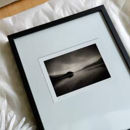 Art and collection photography Denis Olivier, Okataina Lake, Rotorua, New Zealand. July 2018. Ref-1396 - Denis Olivier Art Photography, reception and unpacking of an original fine-art photograph in limited edition and signed in a black wooden frame