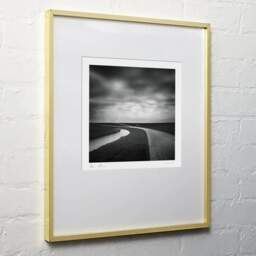 Art and collection photography Denis Olivier, Old Car And Curves, Súdwest-Fryslân, Frisia, Netherlands. April 2015. Ref-1305 - Denis Olivier Photography, light wood frame on white wall