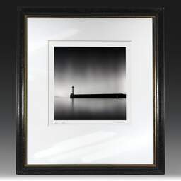 Art and collection photography Denis Olivier, Old Mole And Lighthouse, Saint-Nazaire, France. August 2020. Ref-1357 - Denis Olivier Photography, original fine-art photograph in limited edition and signed in black and gold wood frame
