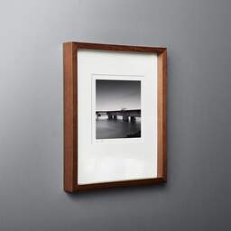 Art and collection photography Denis Olivier, Old Port Of Call Pier, Verdon-Sur-Mer, France. January 2022. Ref-11587 - Denis Olivier Art Photography, original fine-art photograph in limited edition and signed in dark wood frame