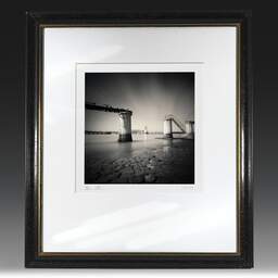 Art and collection photography Denis Olivier, Old Railway, Bayonne Harbour, France. May 2007. Ref-1101 - Denis Olivier Photography, original fine-art photograph in limited edition and signed in black and gold wood frame