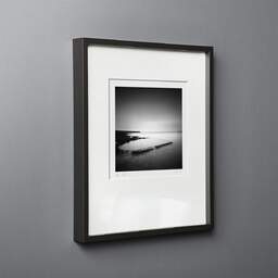 Art and collection photography Denis Olivier, Old Sea Pool, Le Croisic, France. May 2021. Ref-11450 - Denis Olivier Photography, black wood frame on gray background