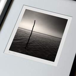 Art and collection photography Denis Olivier, One Pole, Port Cassy Beach, France. September 2005. Ref-771 - Denis Olivier Photography, large original 9 x 9 inches fine-art photograph print in limited edition, framed and signed