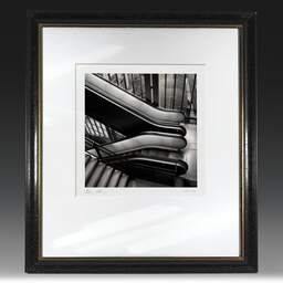Art and collection photography Denis Olivier, Orsay Museum Escalator, Paris, France. February 2005. Ref-564 - Denis Olivier Photography, original fine-art photograph in limited edition and signed in black and gold wood frame