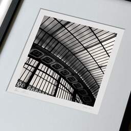Art and collection photography Denis Olivier, Orsay Museum Glass Roof I, Paris, France. February 2005. Ref-561 - Denis Olivier Photography, large original 9 x 9 inches fine-art photograph print in limited edition, framed and signed