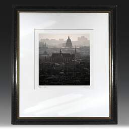 Art and collection photography Denis Olivier, Over The City, Paris, France. February 2005. Ref-554 - Denis Olivier Photography, original fine-art photograph in limited edition and signed in black and gold wood frame