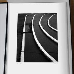 Art and collection photography Denis Olivier, Pavement Scars, Royan, France. December 2022. Ref-11654 - Denis Olivier Art Photography, original photographic print in limited edition and signed, framed under cardboard mat