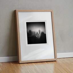 Art and collection photography Denis Olivier, Philadelphia Skyline, United-States, United-States. October 2009. Ref-1240 - Denis Olivier Photography, original fine-art photograph in limited edition and signed in light wood frame