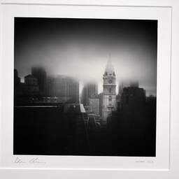 Art and collection photography Denis Olivier, Philadelphia Skyline, United-States, United-States. October 2009. Ref-1240 - Denis Olivier Photography, original photographic print in limited edition and signed, framed under cardboard mat