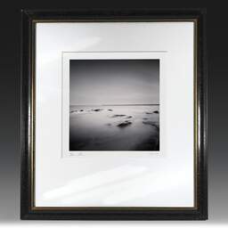 Art and collection photography Denis Olivier, Pier And Beach Rocks, Le Croisic, France. May 2021. Ref-11467 - Denis Olivier Photography, original fine-art photograph in limited edition and signed in black and gold wood frame