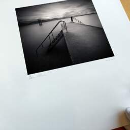 Art and collection photography Denis Olivier, Pier And Diving Tower, Geneva Lake, Switzerland. August 2014. Ref-1293 - Denis Olivier Photography, original fine-art photograph print in limited edition and signed