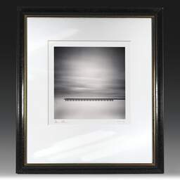 Art and collection photography Denis Olivier, Pier In Silence, Netherlands, Netherlands. April 2015. Ref-1316 - Denis Olivier Photography, original fine-art photograph in limited edition and signed in black and gold wood frame