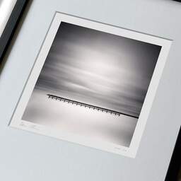 Art and collection photography Denis Olivier, Pier In Silence, Netherlands, Netherlands. April 2015. Ref-1316 - Denis Olivier Photography, large original 9 x 9 inches fine-art photograph print in limited edition, framed and signed