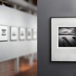Art and collection photography Denis Olivier, Piers, Etude 1, Lake Geneva, Switzerland. August 2014. Ref-11443 - Denis Olivier Photography, gallery exhibition with black frame