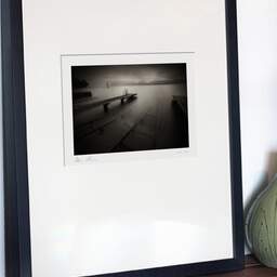 Art and collection photography Denis Olivier, Piers, Lake Geneva, Switzerland. August 2014. Ref-1333 - Denis Olivier Photography, gallery exhibition with black frame