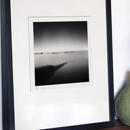 Art and collection photography Denis Olivier, Pipe In The Sea, Lerat, Piriac-sur-Mer, France. August 2020. Ref-1418 - Denis Olivier Photography, gallery exhibition with black frame