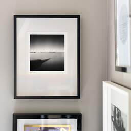 Art and collection photography Denis Olivier, Pipe In The Sea, Lerat, Piriac-sur-Mer, France. August 2020. Ref-1418 - Denis Olivier Photography, original fine-art photograph signed in limited edition in a black wooden frame with other images hung on the wall
