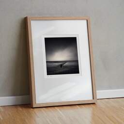 Art and collection photography Denis Olivier, Polder Line, Bierum, The Netherlands, Netherlands. October 2008. Ref-1220 - Denis Olivier Art Photography, original fine-art photograph in limited edition and signed in light wood frame