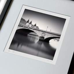 Art and collection photography Denis Olivier, Pont Au Change, Paris, France. February 2022. Ref-11535 - Denis Olivier Photography, large original 9 x 9 inches fine-art photograph print in limited edition, framed and signed