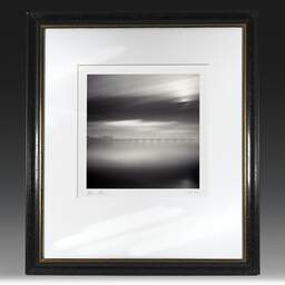 Art and collection photography Denis Olivier, Pont De Pierre, Bordeaux, France. January 2007. Ref-1067 - Denis Olivier Photography, original fine-art photograph in limited edition and signed in black and gold wood frame