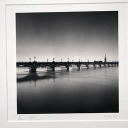 Art and collection photography Denis Olivier, Pont De Pierre Bridge And St. Michael Basilica Tower, Bordeaux, France. September 2020. Ref-1365 - Denis Olivier Photography, original photographic print in limited edition and signed, framed under cardboard mat