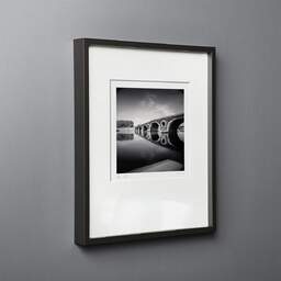 Art and collection photography Denis Olivier, Pont-Neuf Bridge, Etude 1, Toulouse, France. June 2021. Ref-11458 - Denis Olivier Art Photography, black wood frame on gray background