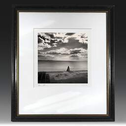 Art and collection photography Denis Olivier, Pontaillac Beach, Royan, France. September 2005. Ref-794 - Denis Olivier Photography, original fine-art photograph in limited edition and signed in black and gold wood frame