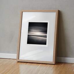 Art and collection photography Denis Olivier, Pool Boundary Line, Haven Springersdiep, Netherlands. October 2008. Ref-1202 - Denis Olivier Photography, original fine-art photograph in limited edition and signed in light wood frame