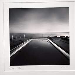 Art and collection photography Denis Olivier, Pool By The Sea, Varazze, Italy. November 2011. Ref-11502 - Denis Olivier Photography, original photographic print in limited edition and signed, framed under cardboard mat