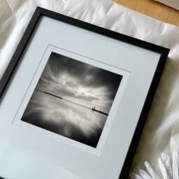 Art and collection photography Denis Olivier, Port Entrance, Dover Harbour, England. April 2006. Ref-940 - Denis Olivier Photography, reception and unpacking of an original fine-art photograph in limited edition and signed in a black wooden frame