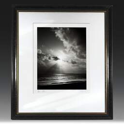 Art and collection photography Denis Olivier, Pouliguen Bay, La Baule, France. November 2022. Ref-11630 - Denis Olivier Art Photography, original fine-art photograph in limited edition and signed in black and gold wood frame